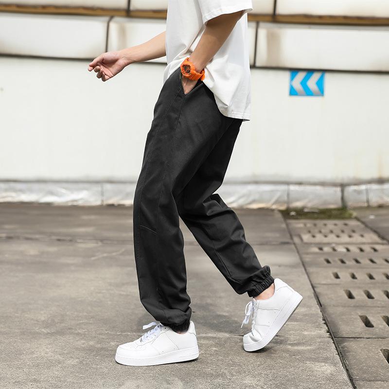 Men'S Spring New Men'S Hong Kong Style Casual Pants, Youth Trend Loose Tooling Casual Trousers