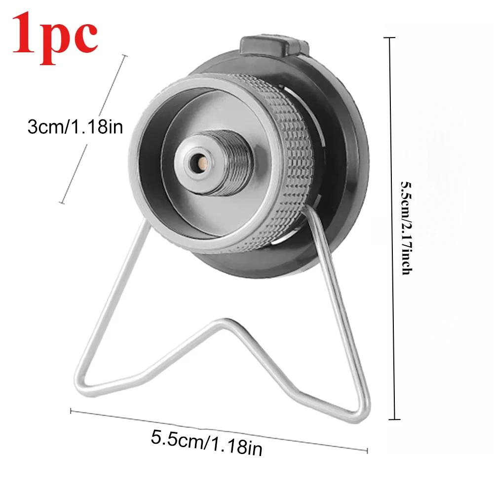

1PC Cassette Gas Tank Adaptor with Bracket Converter Long Gas Tank Adaptor Camping Stove Head Adaptor camping equipment
