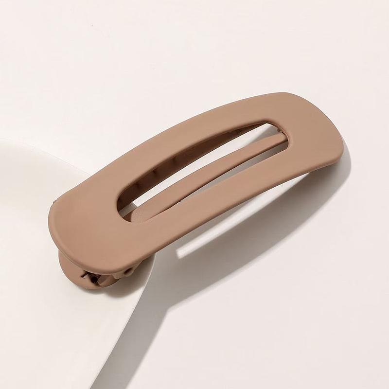 

Korean Frosted Large Hair Clips For Women Girl Hair Accesories Fashion Color Solid Acrylic Hairpins Toothed Non-slip BB Barrette