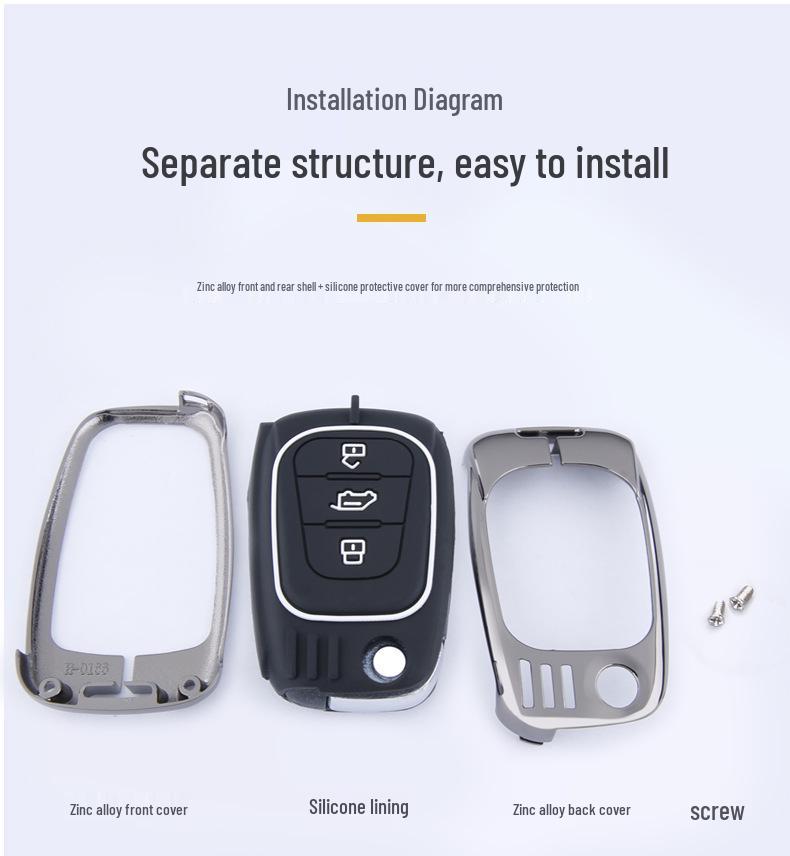 Maxus V80 Key Cover for 23 Models - Metal Shell Buckle for SAIC Maxus V80 RV