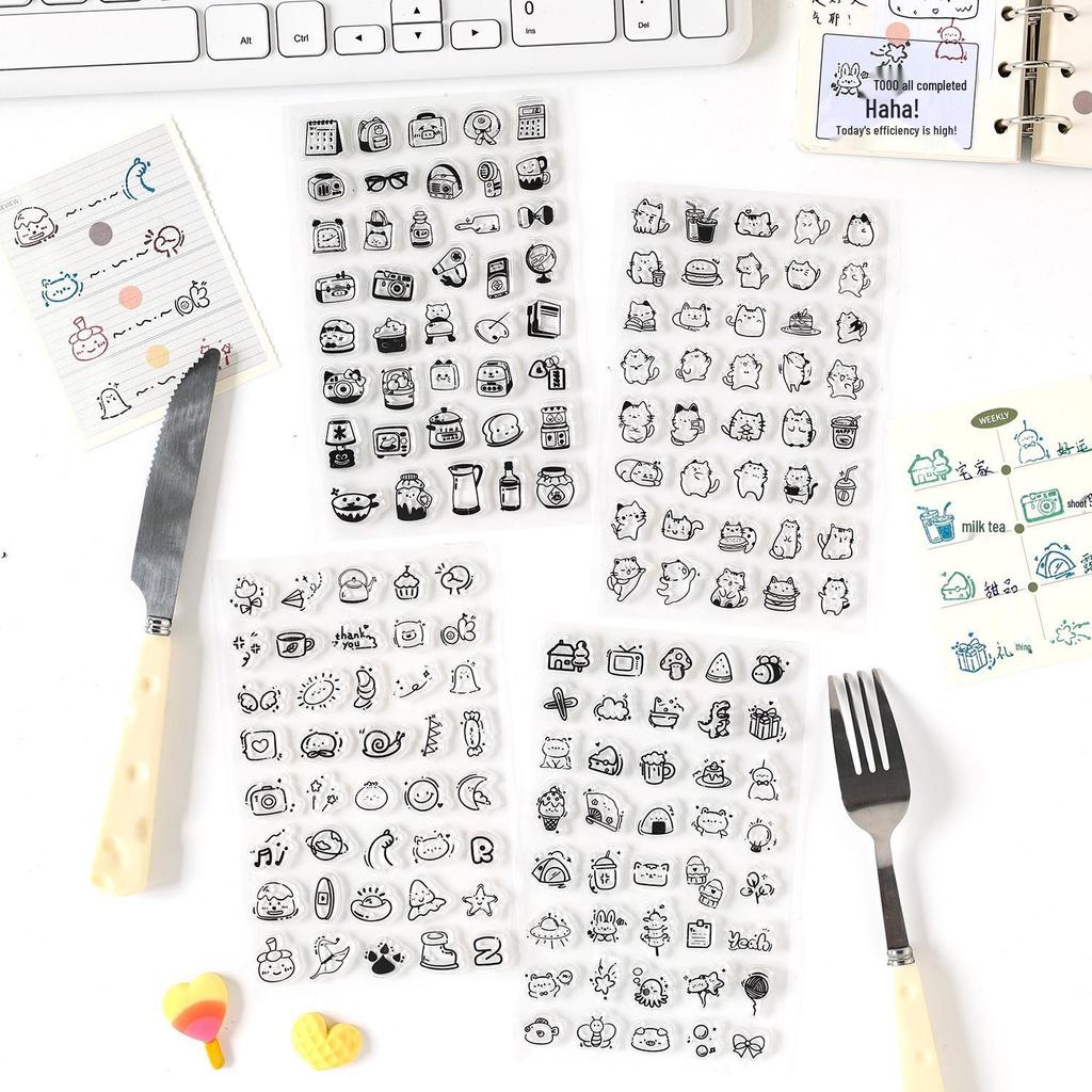 ZABC Cute House 2.0 Silicone Stamp - Transparent DIY Journal & Children's Stamp Set