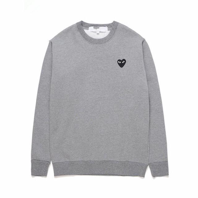 HEYPLAY Japanese Red Heart Fleece-Lined Sweatshirt: Unisex Round Neck Long Sleeve Pullover In Solid Color, Couple Style.