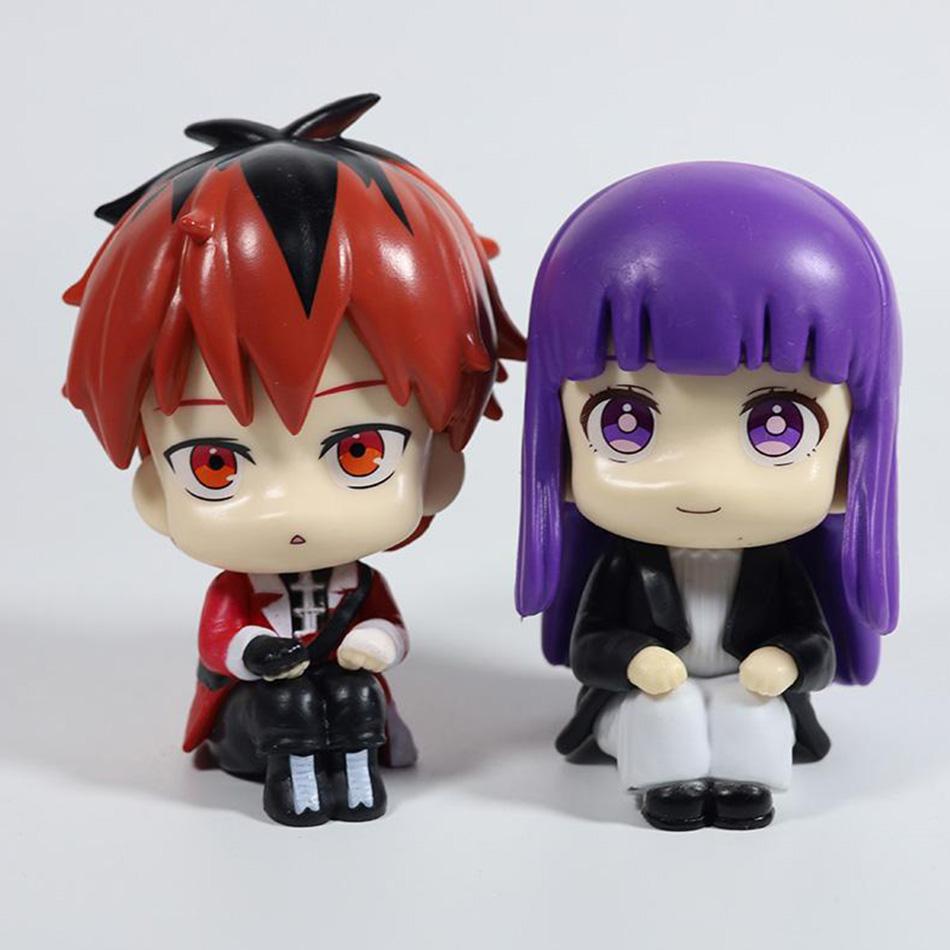 Anime Fern Action Figures Look Up Beyond Journey End Frieren Figures Cute Stark Figurine Model Decor PVC Collectible Dolls Toys