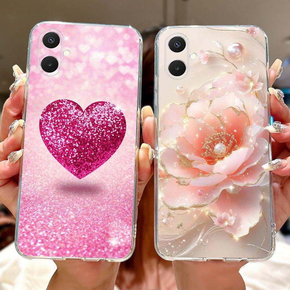 For Samsung Galaxy A07 2025 Elegant Floral Butterfly Phone Case For Samsung A07 SM-A075F Soft Silicone TPU Cases