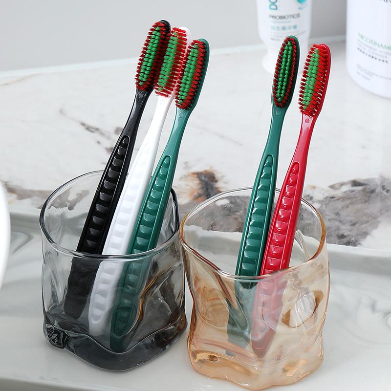 Pack of 5 Adult Soft Bristle Big Head Toothbrushes for Home Use