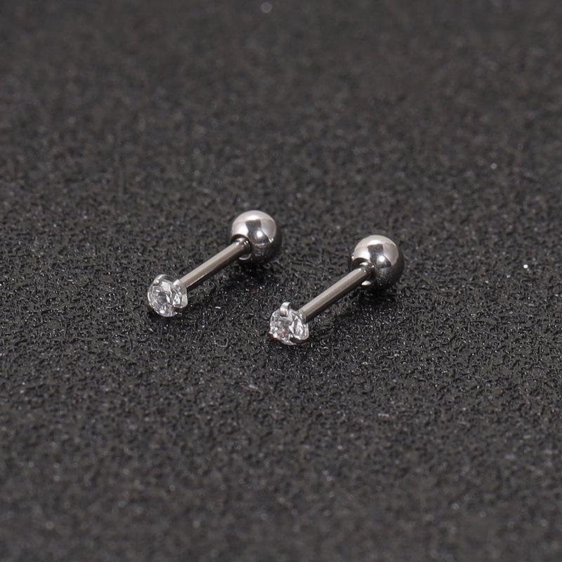 

Titanium Zircon Stud Earrings for Women - Elegant Cartilage & Cochlea Jewelry