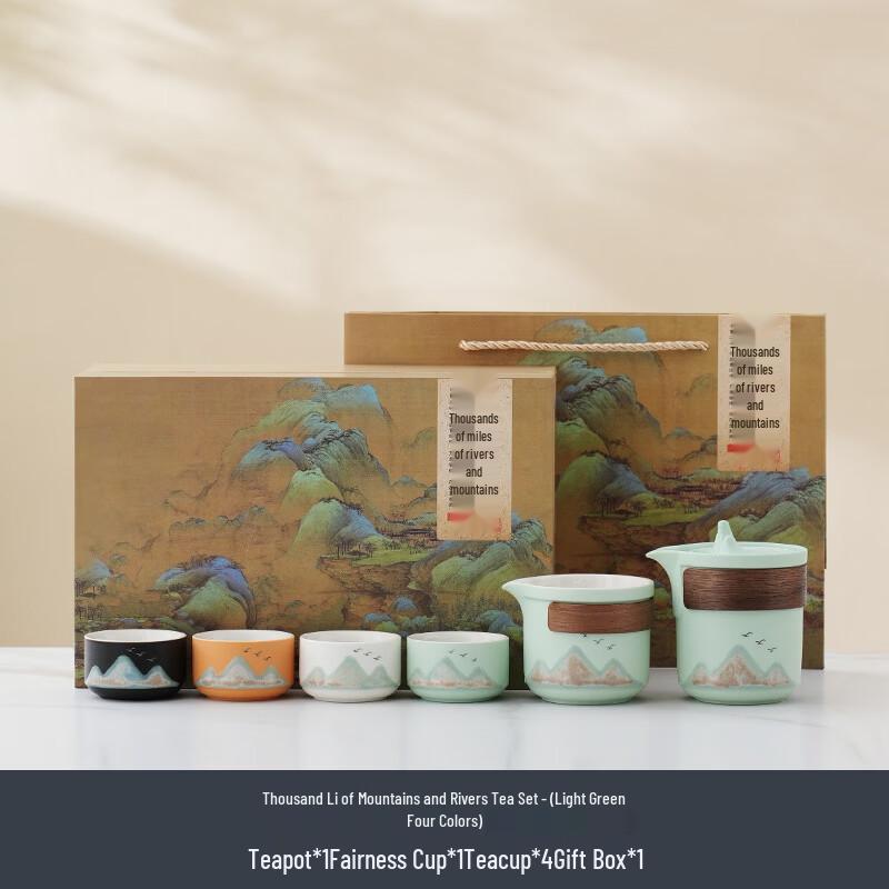 Gugong Palace A Thousand Miles Landscape Tea Set