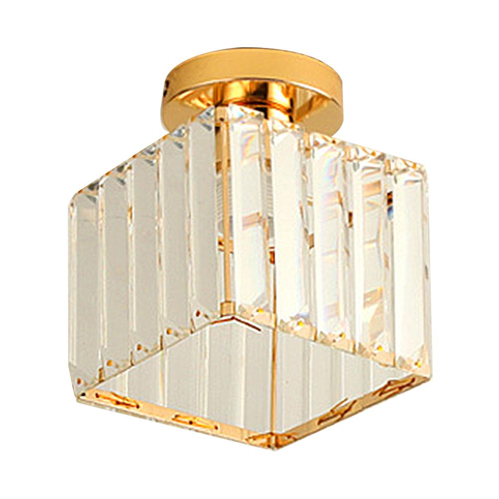Lustre Moderne en Cristal à 3 Ampoules Douille E27 Lampe de Plafond pour Chambre à Coucher Lampe Suspendue pour Salon Chambre à Coucher Cuisine Couloir