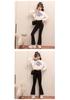 Girls' High-Waisted Shark Leggings - Spring/Autumn Korean Style Yoga Pants for Kids