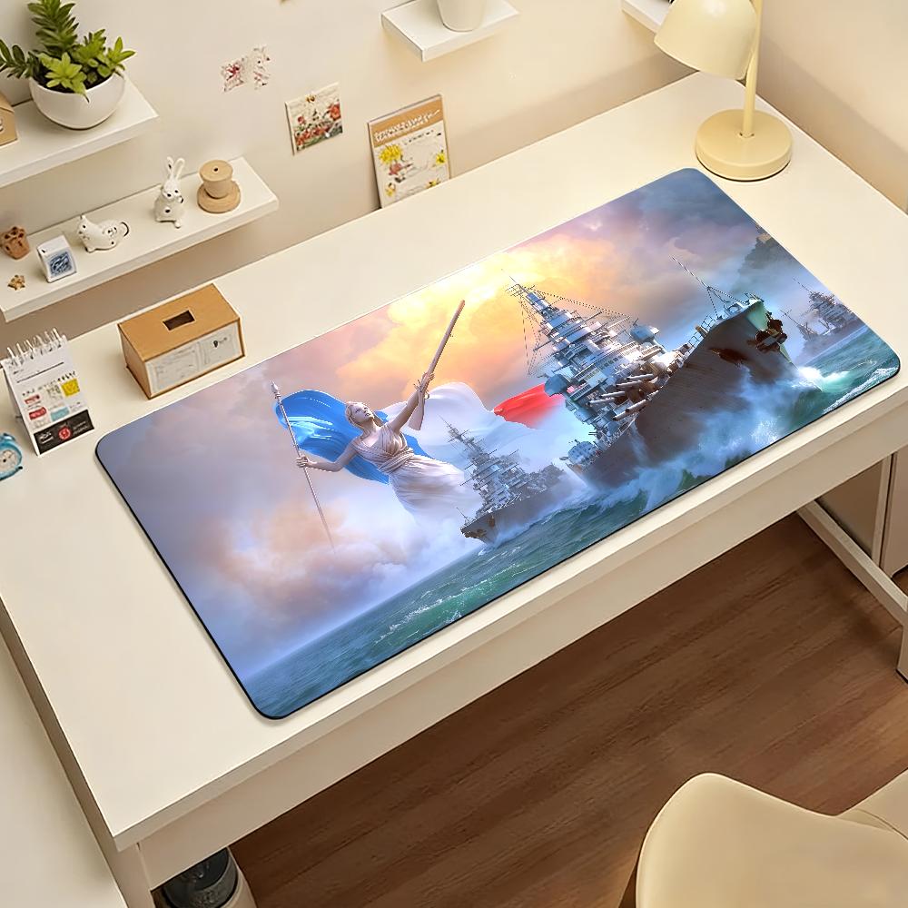 Game WWorld of WWarships Mouse Pad Nonslip Rubber Computer Mat Gamer Balance Decoracion Deskmat Laptop Office Large
