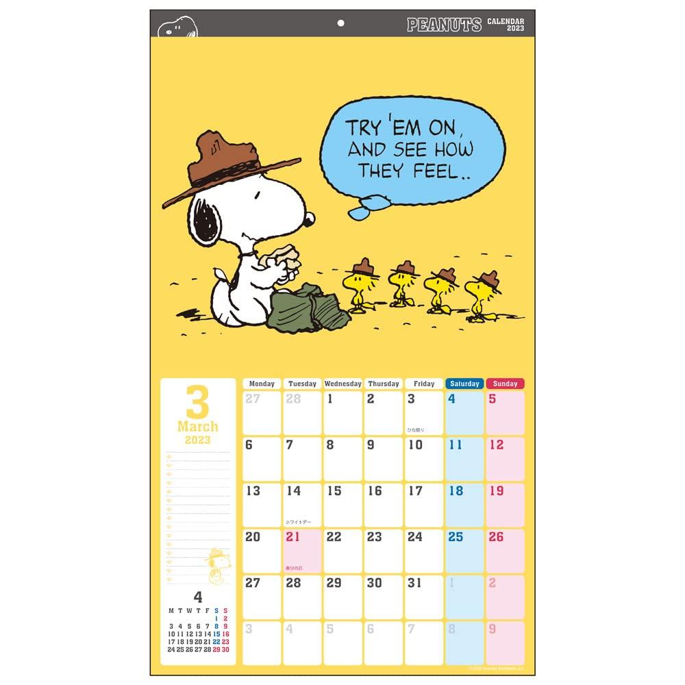 Sunstar Stationery 2023 Snoopy Wall 61 X 35 Calendar, Cm, CL-069