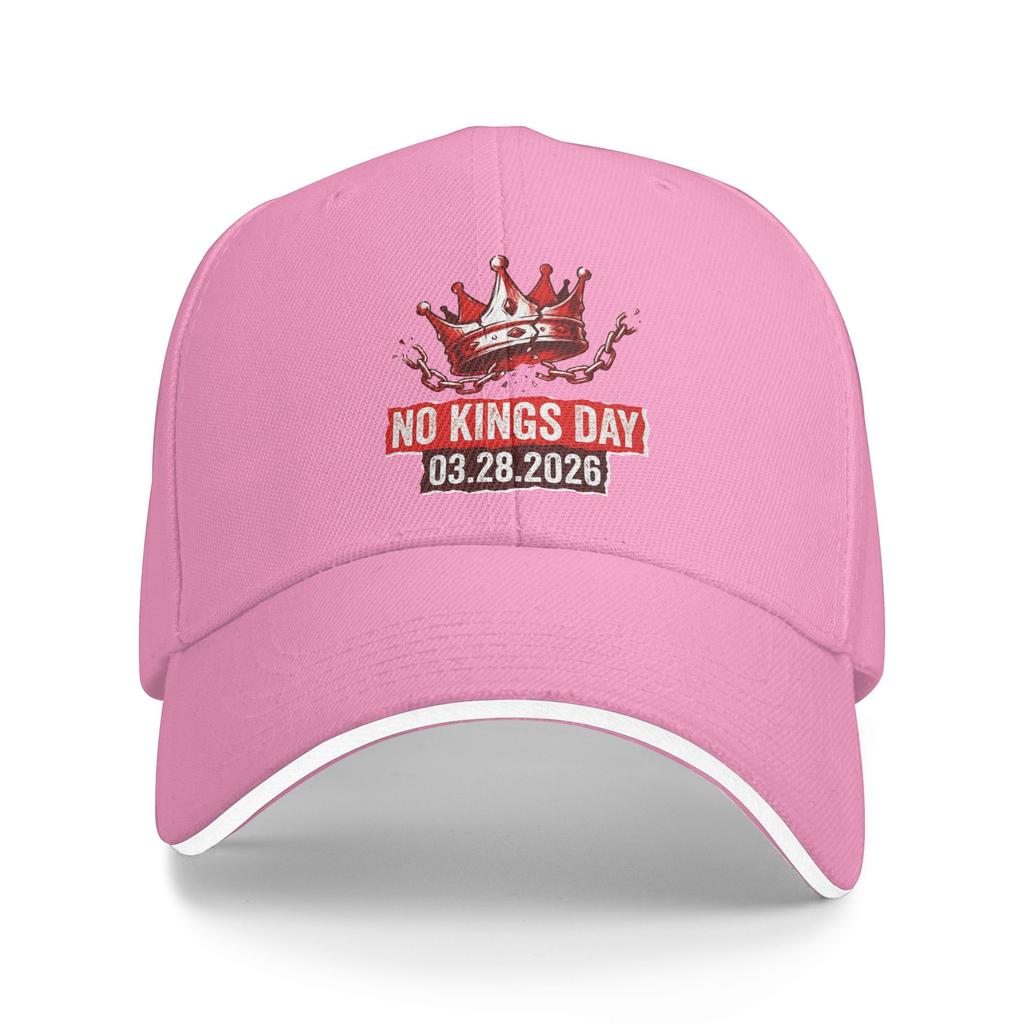 No Kings Day 03 28 2026 Casual Baseball Cap Tennis Skate Trucker Hat Summer Sun Visor Female Male Design Baseball Caps