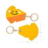 Bamen Bug Club Cartoon Access Control Card Leather Case Keychain Creative Cute Girl Key Pendant Bag Hanging Personalized Gifts