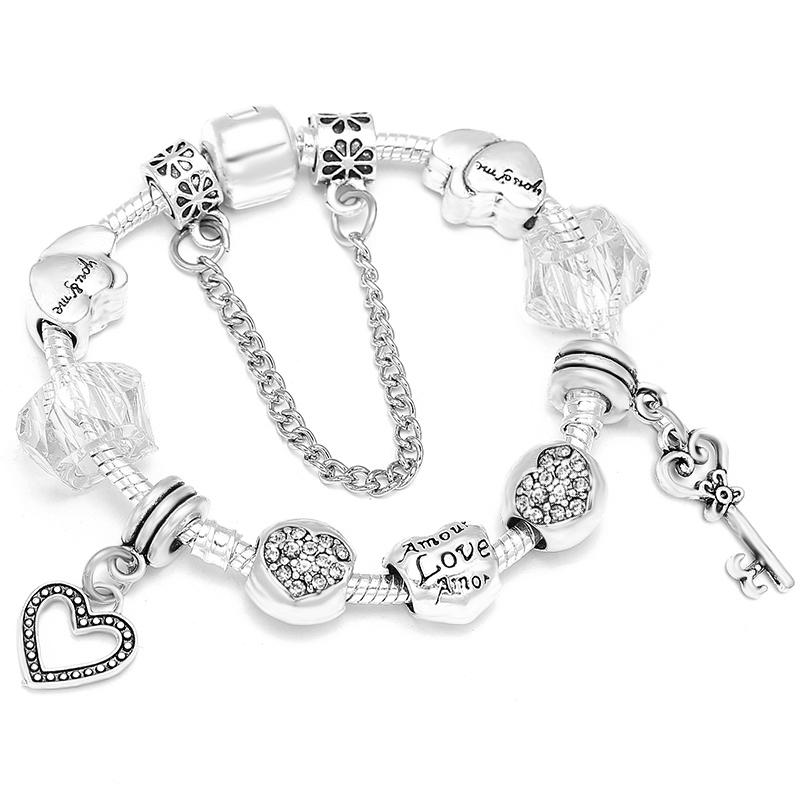 1/16cm 21cm Luxury Cutterfly Snake Chain Bracelet DIY Jewelry Gift For Women Men 41 Styles Trendy Fashion