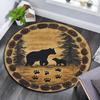 Bear Round Area Rug,Carpet Rug for Living Room Bedroom Sofa Playroom Decor,Non-slip Floor Mat