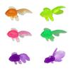 11/22pcs Simulated Fishes & Fishing Net Semi Transparent Rubber Marine Animal Model Aquarium Fish Tank Decor Ornament XJM