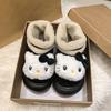 Sweet and cute warm snow boots women's season fashionable and comfortable velvet short boots
