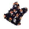 Pleated Stretch Bag Floral Design Portable Foldable Large Capacity Washable Stretchable Pleated Bag