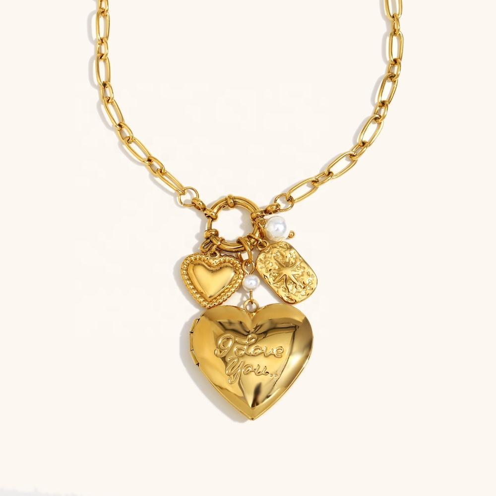 Dingran Hot Selling Fashion Personality Stainless Steel Pendant Irregular Chain Necklace