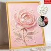 Pearl painting kit DIY pink peony flower home decoration painting