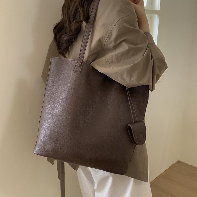 Large Capacity Bag Women's 2025 New Trendy High-end Light Luxury Niche Shoulder Bag Commuter Tote Bag Mother and Child Bag