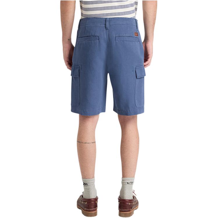 Timberland SS26 Solid Color Mid Waist Straight Leg Comfortable Work Shorts Men Shorts A44W7-EYO