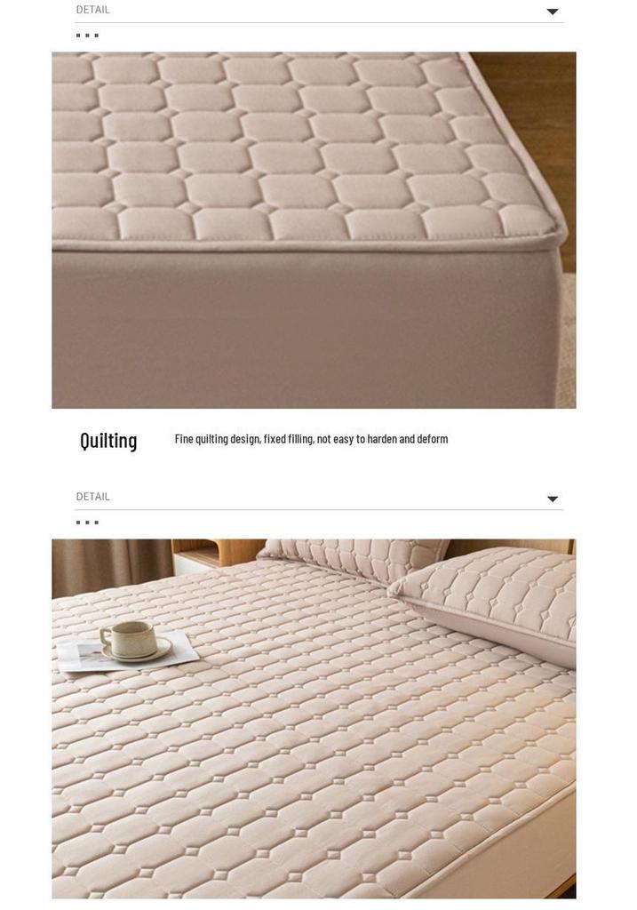 Simmons Skin-Friendly, Water-Washable, Thickened Cotton Padded Floor Mat Mattress Protector