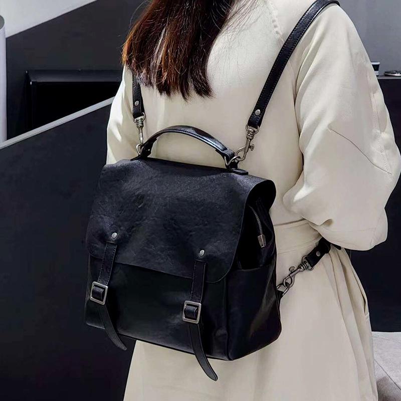 

Women s Multifunctional Large Capacity Backpack & Messenger Bag 30*12*27 CM