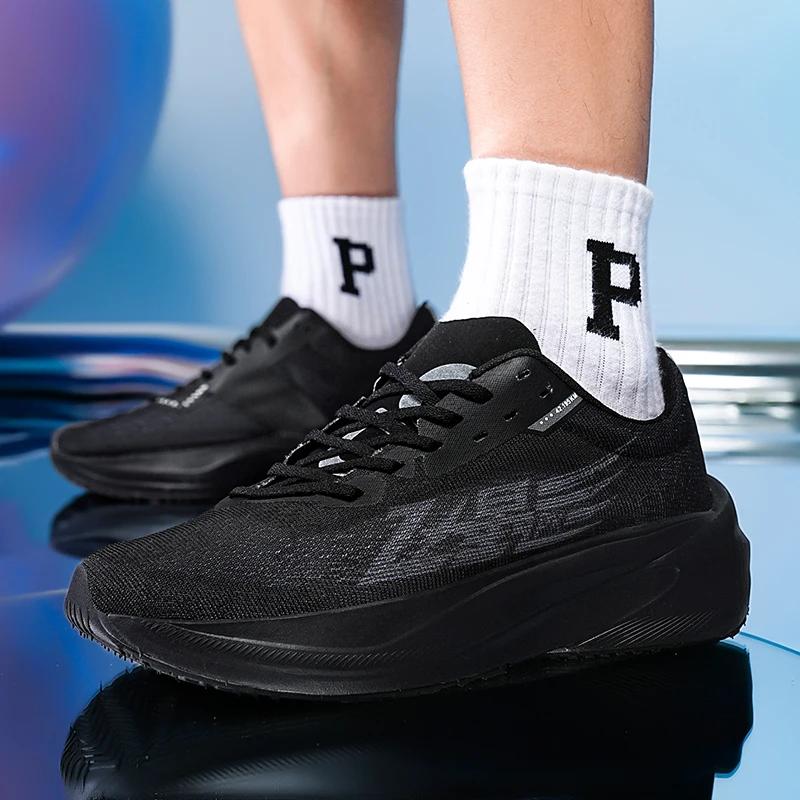 Pohodlné boty na chůzi a jogging Protiskluzové posilovací tenisky Chlapecké tenisky na chůzi a běh pro muže Tlumení Volnočasová sportovní obuv