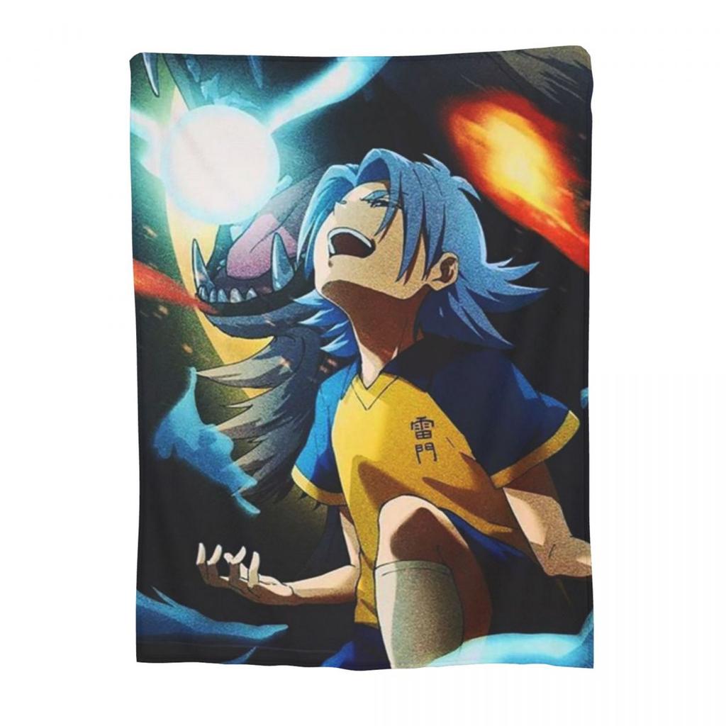 Inazuma Eleven Video Game Sports Game Blanket Soft Warm Flannel Throw Blanket Bedding for Bed Livingroom Picnic Travel Home Sofa
