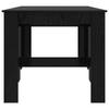 Dining Table 180 X 85 X 75 Cm Engineered Wood Black Oak