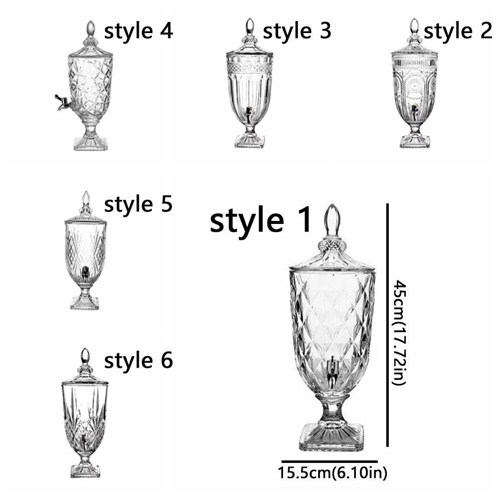 Klares Glas Wasserkaraffe Große Kapazität Eisteekrug Robuster Saftkrug Heimdekoration