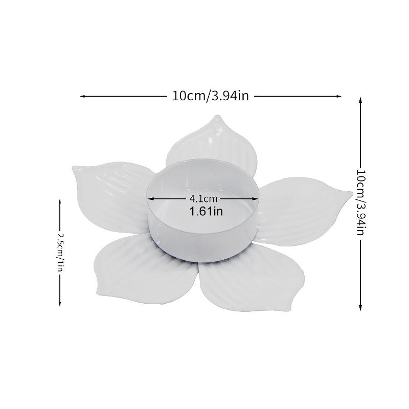 

1PC Iron Occasions Candle Holder Romantic Practical Decorative Stable Dining Tables Durable Holiday Decorations