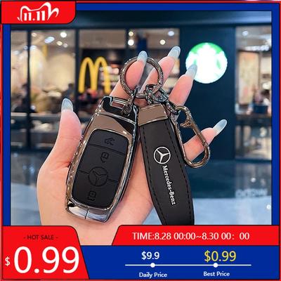 GLC GLB Premium Skórzane Etui Pokrowiec na Inteligentny Kluczyk Samochodowy Dla Mercedes Benz Klasa A C E S G GLS CLA W213 W203 W211 W205 W17