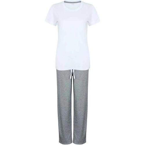Towel City Womens/Ladies Heather Long Pyjama Set