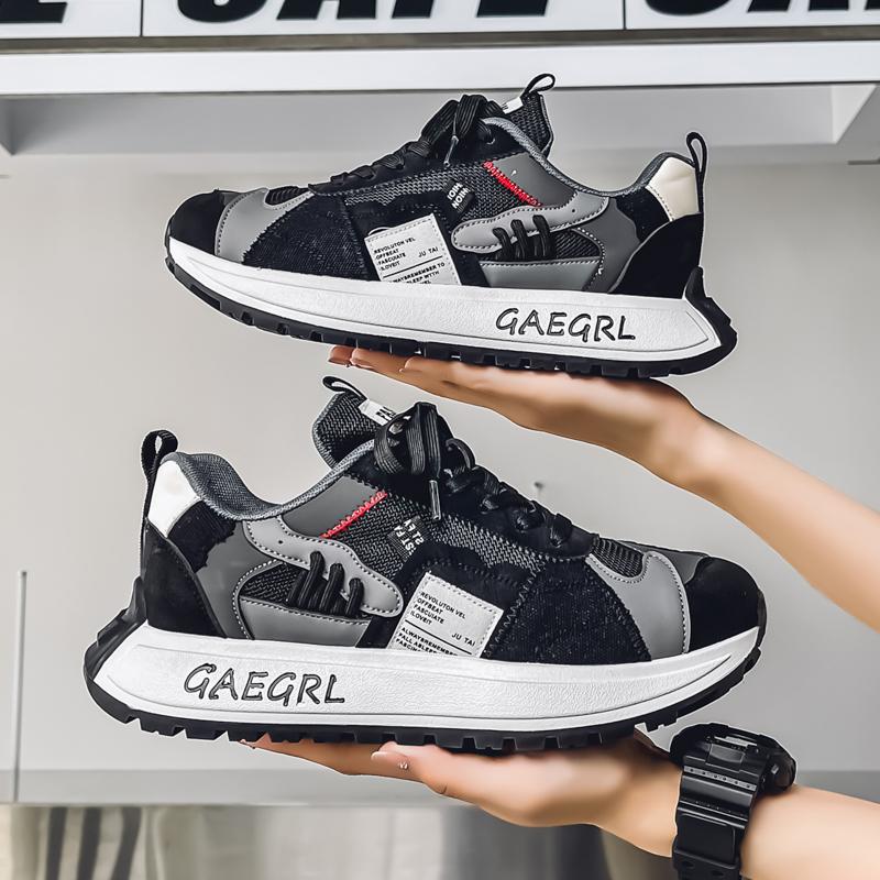 

Новые мужские повседневные туфли с сетчатой поверхностью, дышащие кроссовки для бега, трендовая модная обувь, повседневная одежда для улицы, мужская обувь 43