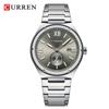 CURREN 8471 Men's Waterproof Quartz Sports Watch with Steel Band and Calendar