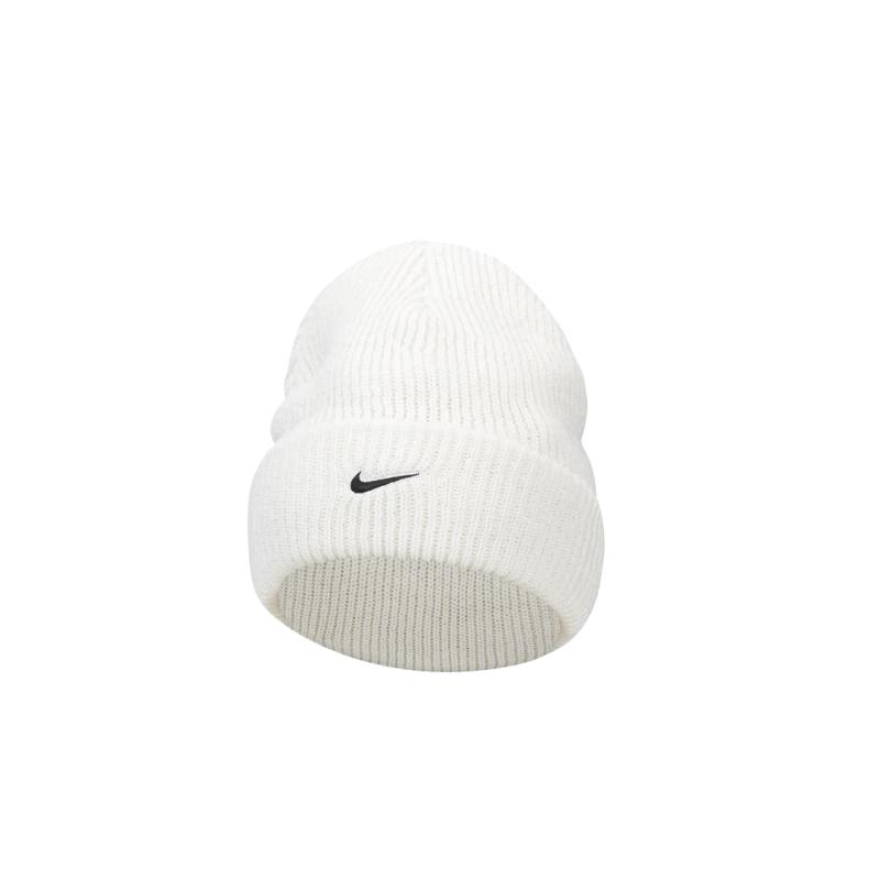 

Nike Peak Tall Cuff Swoosh Beanie White Casual FB6529-121 OS белый