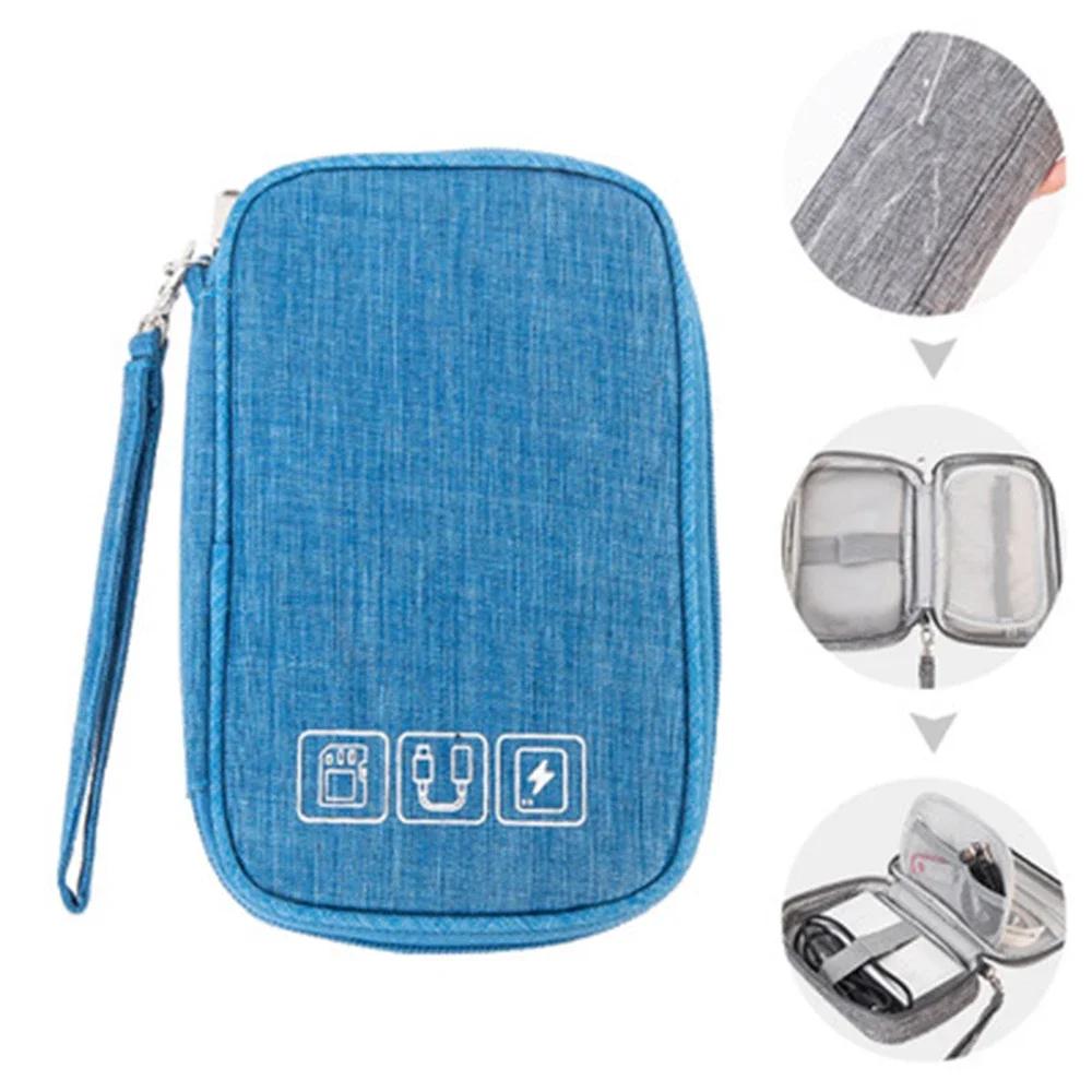 Cable Gadget Organizer Storage Bag Pouch Portable Electronic Accessories Case For Cord Charger Hard Drive Earphone USB SD Card