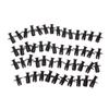 50Pcs Universal Car Bumper Fender 8Mm Hole Plastic Rivets Fastener Screw