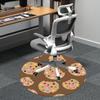 1pc Cookie Circle Office Round Area Rug,  Mat Suitable ForOffice, Under Office Chairs Bedroom Living Room Home Decor, Room Deco