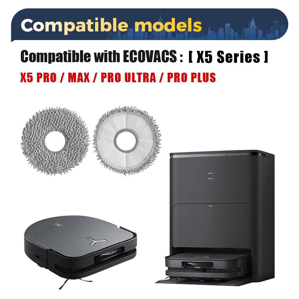 For Ecovacs Debot X5 OMNI /X5 PRO OMNI/X5 PRO/X5 Max Vacuum Cleaner Roller Brush Side Brush Hepa Filter Dust Bags Parts