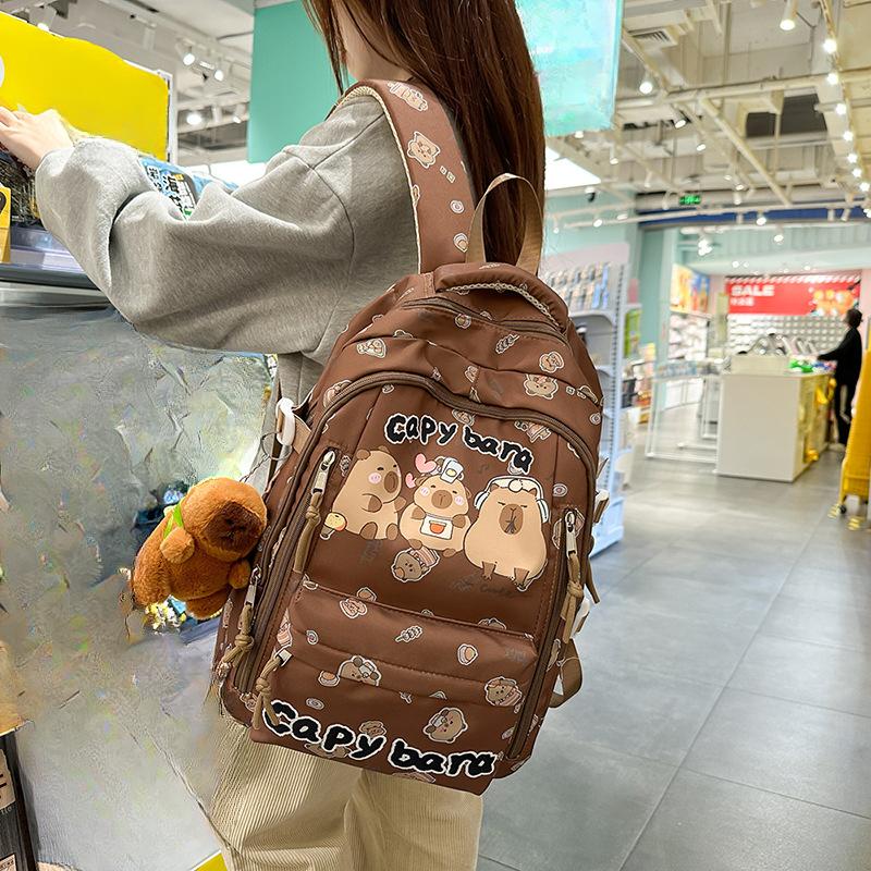 

New Trendy Printed Backpack Large Capacity Cute Girls Backpack single bag