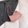 Premium solid color simple women's bag new retro hand bag shoulder underarm bag versatile woman
