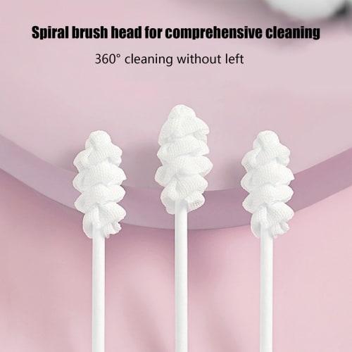 Baby Tongue Cleaner, Baby Oral Cleaner - Portable Toddler Toothbrush, 30-Piece Set of Baby Teething Cleaning Sticks, Portable Gauze Toothbrush, Toddle