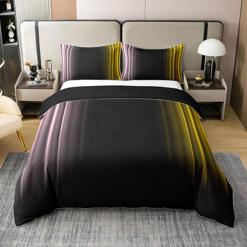 Colorful Gradient Duvet Cover Queen King Size Green Purple Cyan Bedding Set 3-Piece Set Suitable For Kids Boys Girls Teenagers