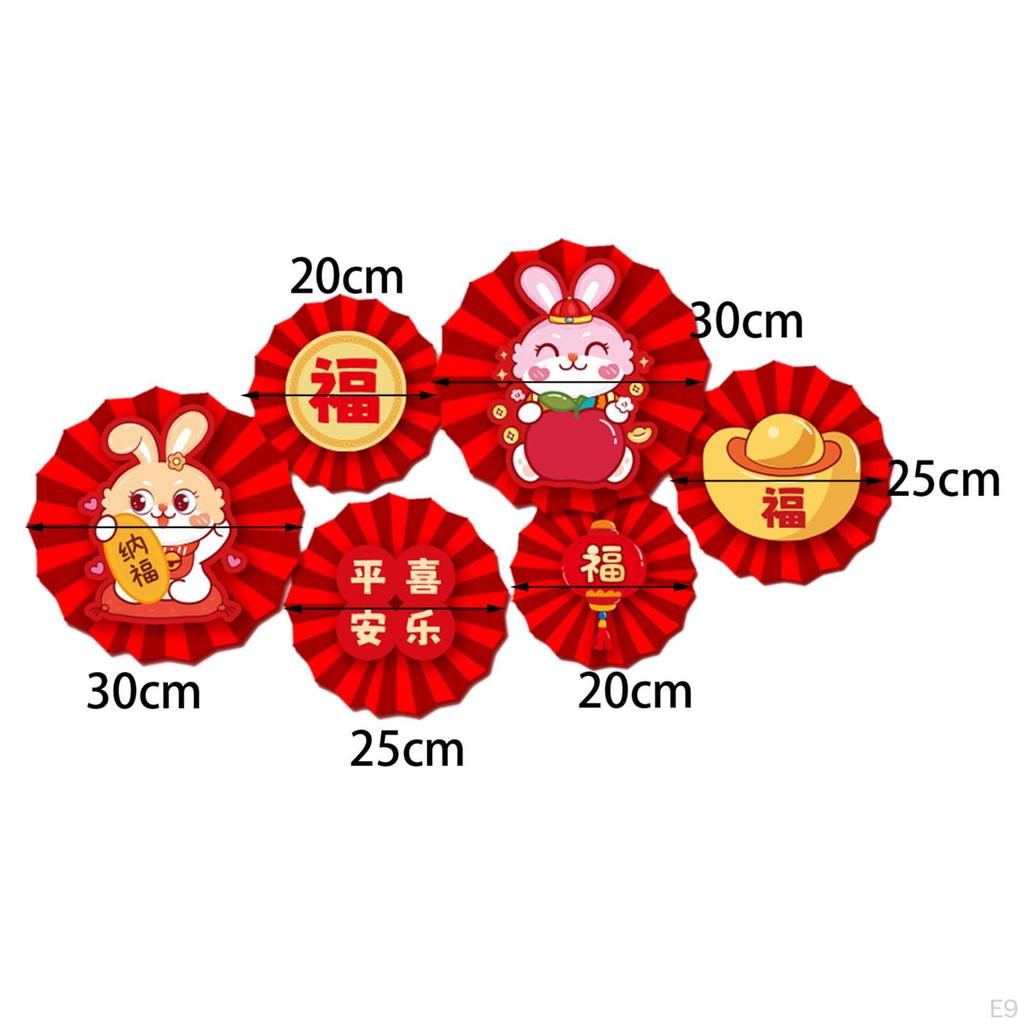 Chinese Decoration Home Decorations Red Paper Flowers Fan for