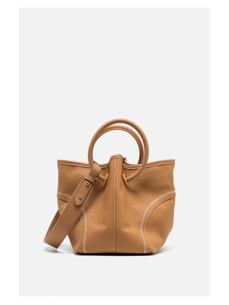 Niche 2024 Women's Market Basket Soft Leather Shoulder & Crossbody Tote Bag