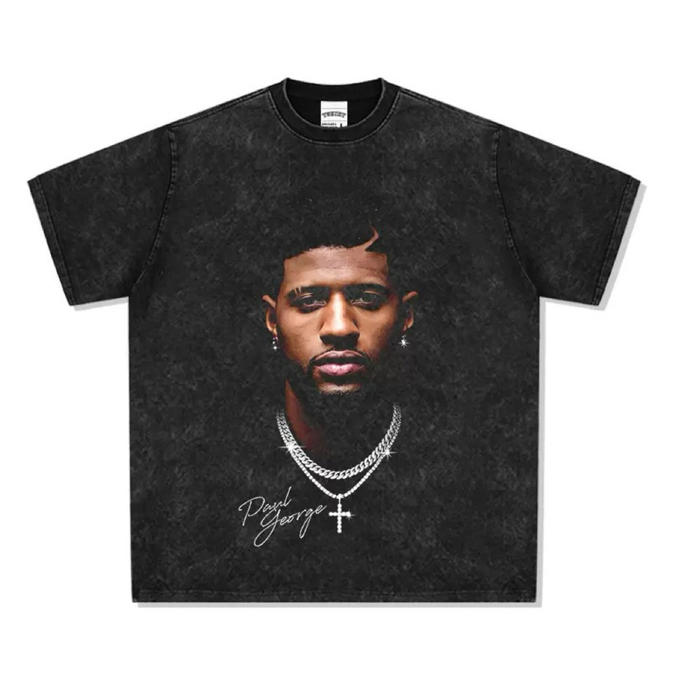Paul George Portrait Oversized Washed T-Shirt S