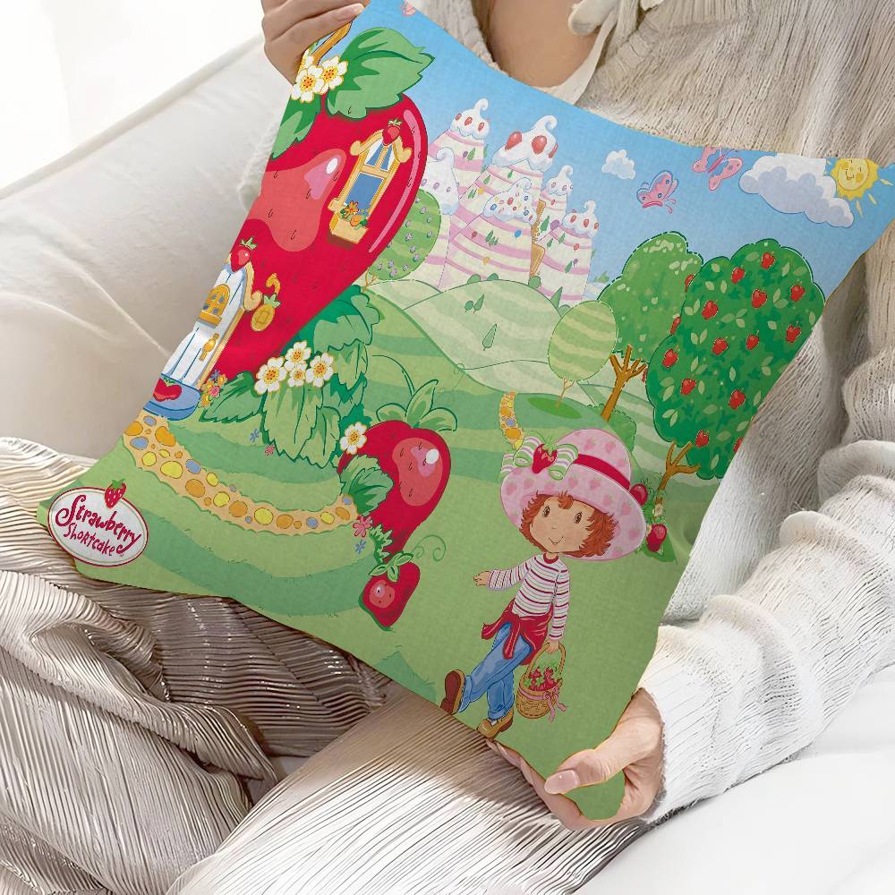 S_Strawberrys-S_Shortcakes Cushion Cover Decorative Pillow Sofa Home Decor Case Pillow Cases